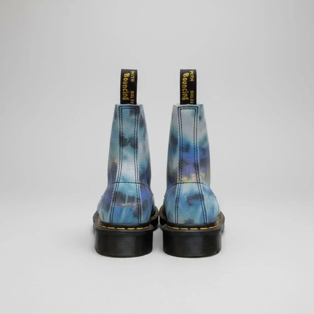 Doc martens blue tie dye Pascal boots, size 5, LIKE NEW!
